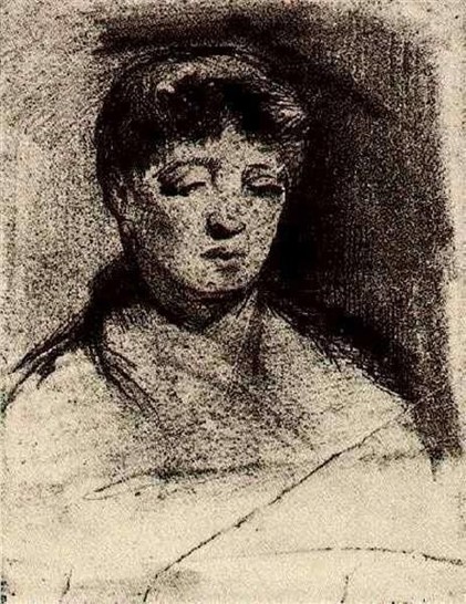 Head of a Woman, 1886 by Vincent van Gogh