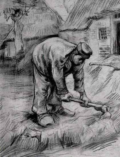 Peasant, Chopping, 1885 by Vincent van Gogh