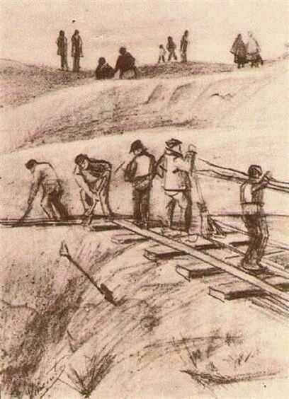 Sand Diggers, 1882 by Vincent van Gogh